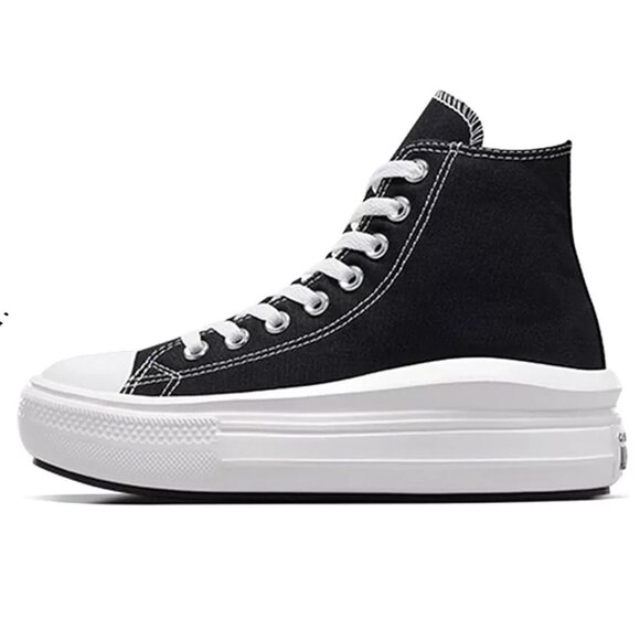 Converse Chuck Taylor All Star Move Platform Hi Women's 9 Sneakers Black/White - Picture 6 of 11